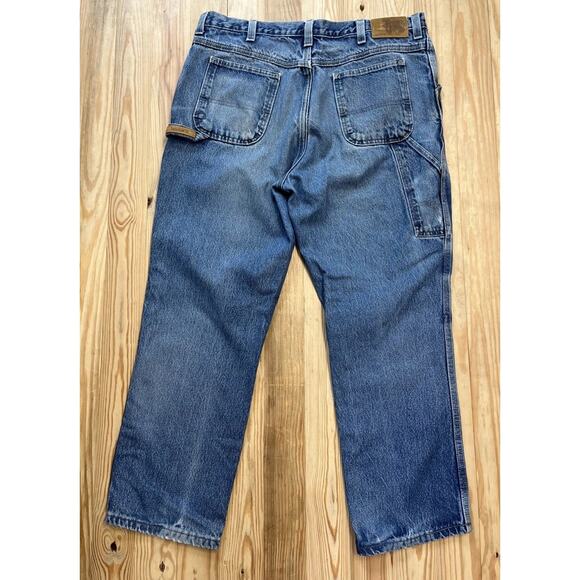 Texas Jeans Mens Size 38x30 Made in USA American Denim Durability Carpenter - Picture 1 of 7